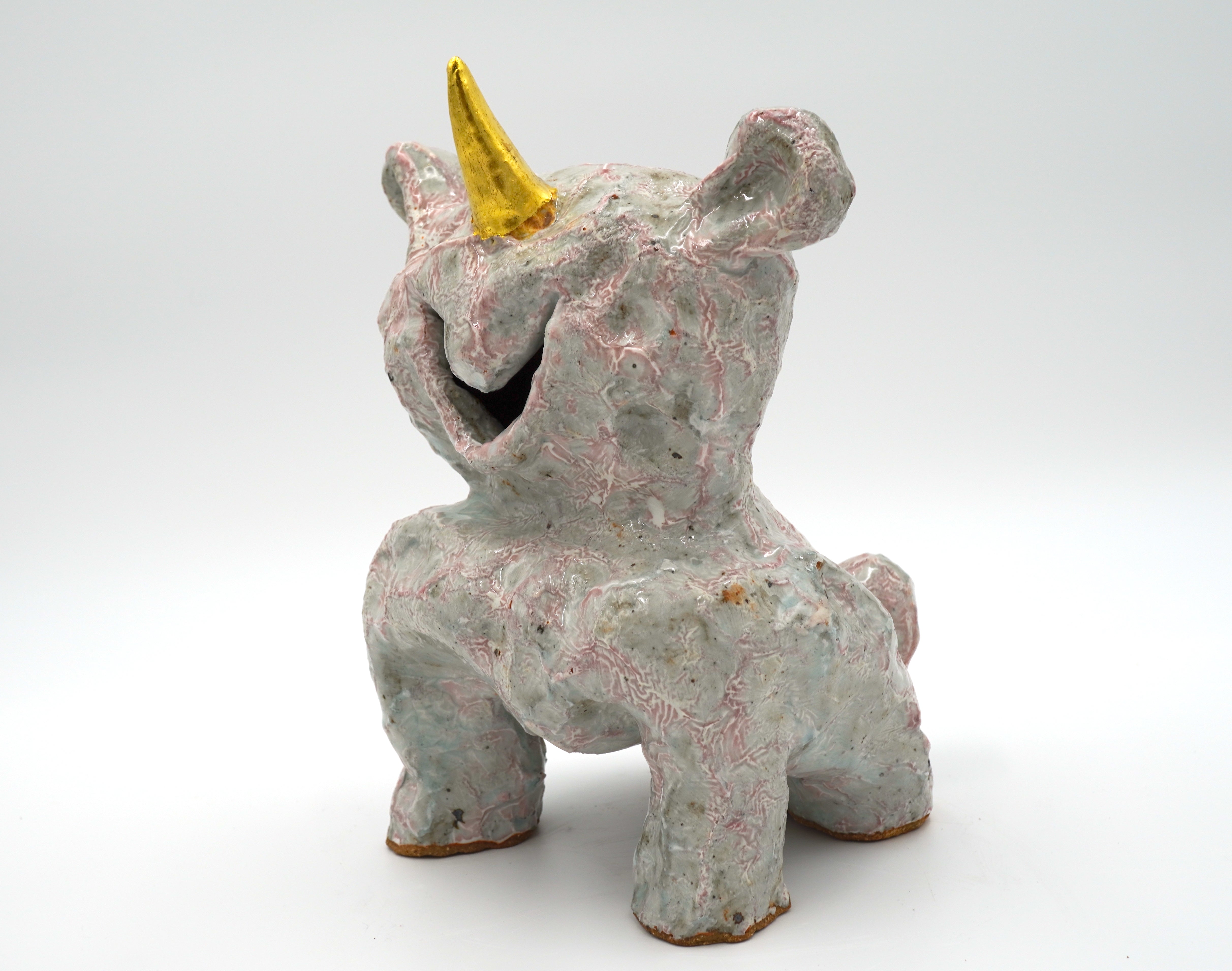 Young Unnamed Smilicorn 1 - Stoneware Sculpture – Misha